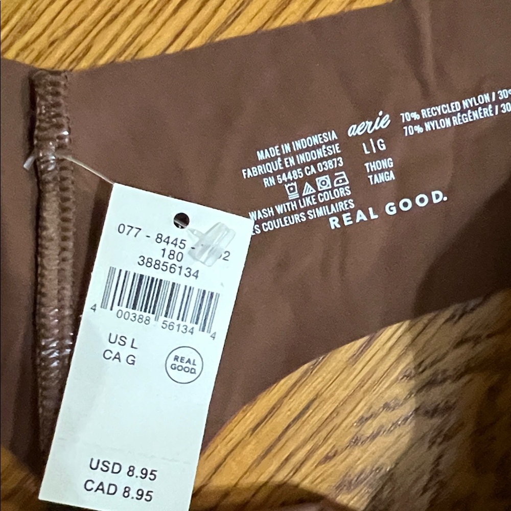 Alfani Black and Cream Intimates And Aerie Brown Thong - Picture 4 of 8